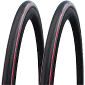 Schwalbe 2x One 25-622 rot-schwarz Faltreifen RaceGuard 700x25C Fahrradreifen