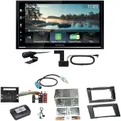 Kenwood DMX7722DABS Android Auto CarPlay Einbauset für Mercedes W211 CLS W219