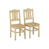 Erst-Holz Küchenstuhl robust Massivholzstuhl Kiefer Esszimmerstuhl Doppelpack oder Einzelstuhl V-90.71-26Doppelpack