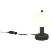 TRIO - Tischlampe GLENN - Schwarz - 12x12x19 cm