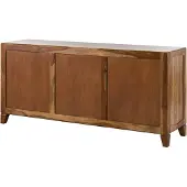 MASSIVMOEBEL24.DE MASSIVMOEBEL24 Sideboard Sheesham 175x45x80 braun lackiert ANCONA #123