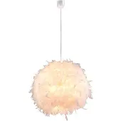 Etc-shop RGB LED Hängelampe mit Feder-Lampenschirm und Fernbedienung
