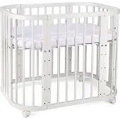 Waldin 5-in-1 Kinderbett mit Matratze Weiß