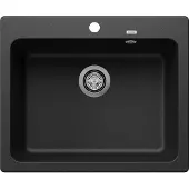 BLANCO Granitspüle "NAYA 6", schwarz, B:62cm H:22cm T:51cm, Verbundwerkstoff, Küchenspülen, Granitspüle