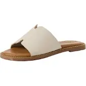 Tamaris Damen Pantolette aus Leder mit breitem Riemen TOUCHit Fußbett 1-27135-42, Größe:41 EU, Farbe:Beige