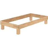 Erst-Holz Überlanges Bett Doppelbett Einzelbett Buche geölt wählbare Liegenflächenbreite V-60.87-220