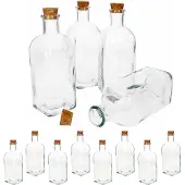 MamboCat 12er Set Vivalto Flaschen Florian + Kork-Deckel 0,5L Essig Öl Schnaps nachhaltig