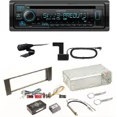 Kenwood KDC-BT950DAB Bluetooth Digitalradio CD Einbauset für Audi A4 B6 B7