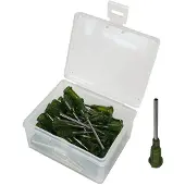Wetec Dosiernadeln, Ø Innen 1,60 mm, Länge 25,4 mm, oliv DOS10.2514 (Pack à 50 Stück)