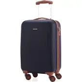 Hauptstadtkoffer Wannsee - Handgepäck Trolley Kabinenkoffer Hartschalen-Koffer Bordtrolley Flugzeug Hardcase Caryy-On 38L,Dunkelblau