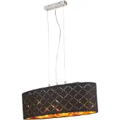 Etc-shop LED Hängeleuchte, Dekorstanzungen, goldfarben, H 140 cm