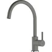 Franke Lina XL, Standard, Grau, Messing, Hebelgriffe, Einzelbild, Stone grey
