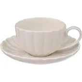 Secret De Gourmet Porcelanowa filiżanka ze spodkiem ROMY, Ø 6 cm
