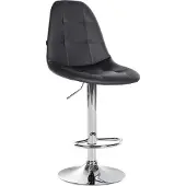 CLP Barhocker Elmore Kunstleder | schwarz Farbe schwarz Material Gestell Metall in Chromoptik