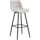 CLP Barhocker Dartford | Farbe creme Material Stoff