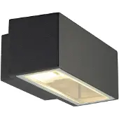 SLV BOX R7s Wandleuchte, eckig, anthrazit, R7s, max. 80W
