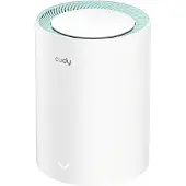 Cudy AX1500 Gigabit Mesh Wi-Fi 6 System, M1500 1-PACK 1.0, Weiß, Intern, Mesh-Router, System, Mit kugelförmiger Richtcharakteristik, Dual-Band (2,4 GHz/5 GHz)