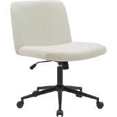 CLP Bürostuhl Kingman höhenverstellbar und drehbar creme Material Stoff