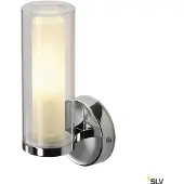 SLV 1002228 WL 105 Wandleuchte chrom doppelt Glas 1xE14