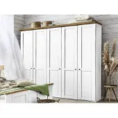 SANSIBAR Living Kleiderschrank SANSIBAR AALBORG BHT 250x216x58 cm weiß