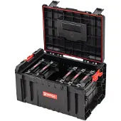 Qbrick System PRO Toolbox 2.0 Werkzeugkoffer 450 x 334 x 240 mm 19 l stapelbar IP54 + 5x TWO Organizer Multi