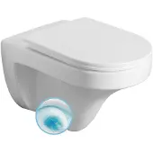 A&n&a aqualine Aqualine DENICA Hänge-WC, Vortex Rimless, 36x52cm, Weiß