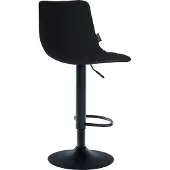 CLP Barhocker Jerry Kunstleder höhenverstellbar und 360 drehbar | Farbe schwarz Gestell Farbe schwarz