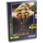 Clementoni 97238 - Puzzle - Der Elefant (fluoreszierend, 1000 Teile)