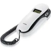 Brondi Kenoby CID Analoges schnurgebundenes Telefon LCD Grau Weiß