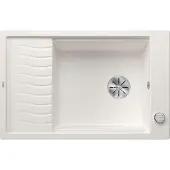 BLANCO ELON XL 6 S, SILGRANIT PuraDur, weiß, reversibel, mit Ablauffernbedienung, mit Zubehör