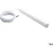 SLV 1002562 FITU PD E27 Pendelleuchte weiß 5m Kabel mit offenem Kabelende