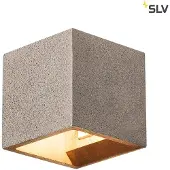 SLV 1000911 SOLID CUBE Wandleuchte QT14 schwarzer Sandstein max. 25W