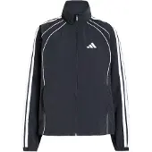 Adidas Sweatjacke SPORTSWEAR "ICONIC, GEWEBT, 3-STREIFEN", Damen, Gr. L, schwarz-weiß (schwarz, weiß), Obermaterial: 100% Polyamid, angesetztes Bündchen, Sweatjacken Sweatjacke