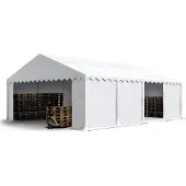 Sonstiges TOOLPORT Lagerzelt 5x8 m Zelthalle Unterstand Weidezelt PVC Plane 700 N wasserdicht in weiß
