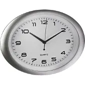 Alco Wanduhr 186-10 oval si/ws