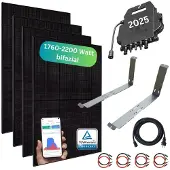 MyVoltaics Balkonkraftwerk MyCarport 1760+ Watt, bifazial, Hoymiles Wechselrichter WLAN 800 Watt, Steckerfertig - einstecken. fertig. - 15m