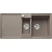 BLANCO ADIRA 6 S-F Einbauspüle SILGRANIT tartufo ab 60 cm mit Ablauffernbedienung, mit Zubehör - inkl.