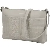 Burkely Elegante Leder Tasche mit Schulterriemen, geräumigem Hauptfach & 2 Reißverschlussfächern