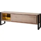 MASSIVMOEBEL24.DE MASSIVMOEBEL24 Lowboard Akazie / Altholz 180x40x60 natur lackiert DENVER #115