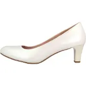 LadyPepp Pumps in Übergrößen Weiß 2GY0211501 White Metallic Polyurethangroße Damenschuhe