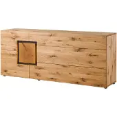 MASSIVMOEBEL24.DE MASSIVMOEBEL24 Sideboard Wildeiche 160x43,5x80 natur geölt/lackiert KITZBÜHEL #128
