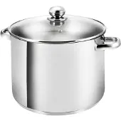 KOPF XXL Induktion Kochtopf Gigant, Ø 28 cm, Höhe 21 cm, 12,5 Liter, Edelstahl