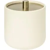 5five Simply Smart Wattepads Behälter Duo, Aufbewahrungsdose, Polyresin, Beige, 200196A