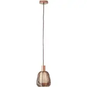 Brilliant Pendelleuchte 18cm Wallace braun IP20 E27 40 Watt dimmbar g. f. Normallampe