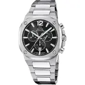 Jaguar J1025/3 RC. Chronograph Uhr Herrenuhr Edelstahl Chrono Datum silber