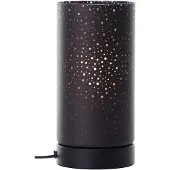 Brilliant Tischleuchte 24cm Scarlett in schwarz matt Glas/Metall