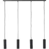 Brilliant Hängelampe mit 4 Leuchten Marty Schwarz