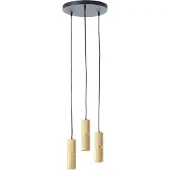 Brilliant Pendelleuchte Marty LED-Pendellampe, D: 30 cm, 3x 350 lm, 3000 K, schwarz/matt goldfarben