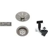BLANCO Ablaufgarnitur-Set, InFino ohne Ablauffernbedienung, satin platinum, 207425