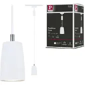 Paulmann URail Hängeleuchte Cover, signalweiß, GU10 dimmbar, weiß / opal, für Wohn- / Esszimmer, Kunststoff, Modern
